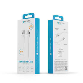 Kabel Forever Flexible USB-C/Lightning, 20W, 1m bílý

 obrázek produktu 4 z 4