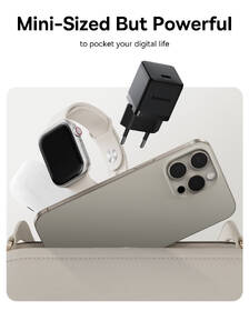 Nabíječka do sítě Baseus Palm 30W USB-C PD QC 3.0 černá barva
