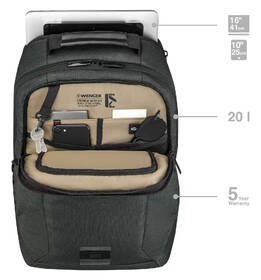 Batoh na notebook Wenger MX Eco Professional 16" šedý

 obrázek produktu 10 z 12