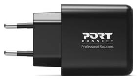 Nabíječka do sítě PORT CONNECT GaN 65W, 1x USB-C PD a 1x USB-A QC černý

 obrázek produktu 1 z 6