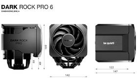 Chladič CPU be quiet! Dark Rock Pro 6, 135 + 120 mm PWM fan černý

 obrázek produktu 9 z 9