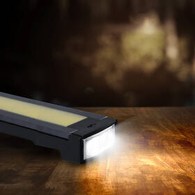 Svítilna Solight WM20, Pracovní nabíjecí LED lampa,  500lm + 70lm, COB, Li-Ion, USB černá/oranžová

 obrázek produktu 9 z 10