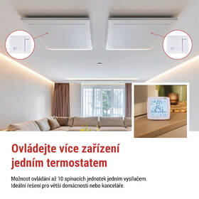 Termostat EMOS GoSmart, pokojový, programovatelný, bezdrátový, WiFi bílý

 obrázek produktu 15 z 16