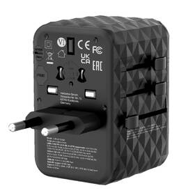 Cestovní adaptér Verbatim UTA-05 GaN III, 2x USB-C PD 65W & QC 4+, 2x USB-A černý

 obrázek produktu 5 z 11