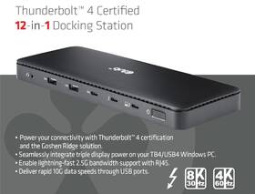 Dokovací stanice Club3D Thunderbolt 4, 12v1 černá

 obrázek produktu 4 z 6