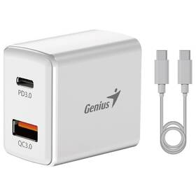 Nabíječka do sítě Genius PD-20ACP, 20W, 1x USB-C, 1x USB-A + kabel USB-C 1 m bílá

 obrázek produktu 1 z 2