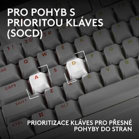 Klávesnice Logitech PRO X2 RAPID, US INT'L bílá

 obrázek produktu 11 z 15