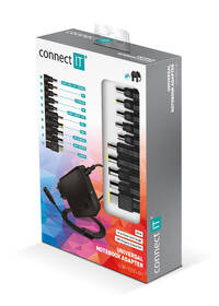 Napájecí adaptér Connect IT NomadPower univerzální pro notebooky 65 W + extra USB port 

 obrázek produktu 3 z 3