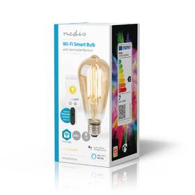 Chytrá žárovka Nedis SmartLife ST64, Wi-Fi, E27, 806 lm, 7 W, Teplá Bílá 

 obrázek produktu 5 z 5