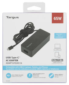 Napájecí adaptér Targus 65W USB-C PD Charger černý

 obrázek produktu 4 z 4