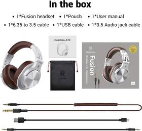 Sluchátka OneOdio Fusion A70 stříbrná/hnědá

 obrázek produktu 3 z 6