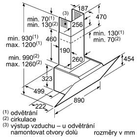 Odsavač par Siemens LC91KWW60 černá barva
