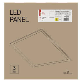 LED panel EMOS Maxxo, čtverec, 40W, neutrální bílá, backlit bílé

 obrázek produktu 2 z 2