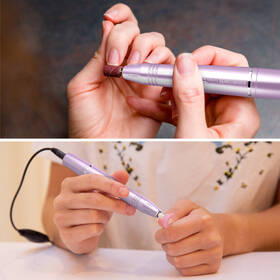 Sada na manikúru / pedikúru Rio NAEF fialová barva
