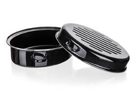 Pekáč BANQUET Black 38 cm, 2 díly, smalt, oválný černý

 obrázek produktu 1 z 6
