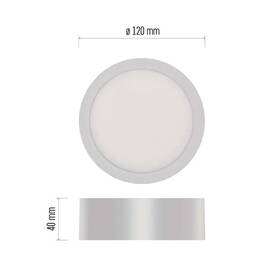 Stropní svítidlo EMOS Nexxo 7,6W, 12cm, 680lm, neutrální bílá bílé

 obrázek produktu 1 z 4