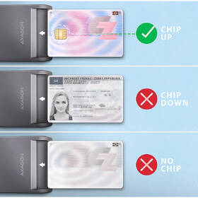 Čtečka eObčanek Axagon Smart card FlatReader / USB 2.0 / 1,2m šedá

 obrázek produktu 5 z 5