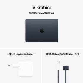 Notebook Apple 13" M4 8× GPU, 16GB, 256GB - temně inkoustový CZ 
