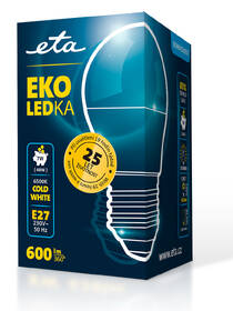 Žárovka LED ETA EKO LEDka mini globe 7W, E27, studená bílá 

 obrázek produktu 3 z 3
