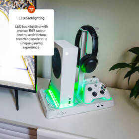 Dokovací stanice FIXED pro Xbox Series X a S s odvětráváním a nabíjením pro dva ovladače Xbox bílá

 obrázek produktu 10 z 11