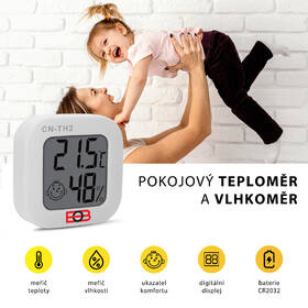 Senzor Elektrobock CN-TH2,  teploty a vlhkosti bílý

 obrázek produktu 4 z 5