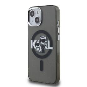 Kryt na mobil Karl Lagerfeld IML Glitter Karl and Choupette Sketch MagSafe na Apple iPhone 15 černý

 obrázek produktu 1 z 6