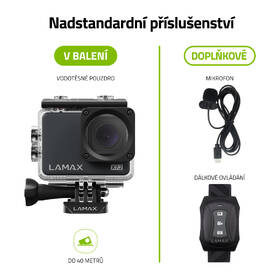Outdoorová kamera LAMAX X7.2 černá barva
