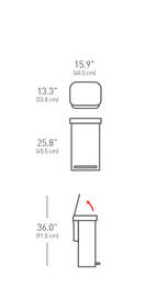 Odpadkový koš Simplehuman 45 l stříbrný

 obrázek produktu 1 z 1