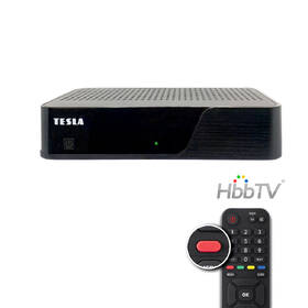 Set-top box Tesla HYbbRID TV T200 + Zircon WA 150, USB WIFI adaptér s anténou černá barva
