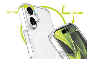 Kryt na mobil Mobile Origin Hybrid MagSafe na Apple iPhone 16 průhledný

 obrázek produktu 5 z 9