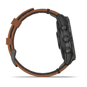 Chytré hodinky Garmin epix Sapphire Style - Titan Black/Brown Leather Band 

 obrázek produktu 11 z 12