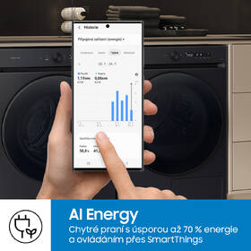 Pračka Samsung WW80CGC04DABLE černá barva
