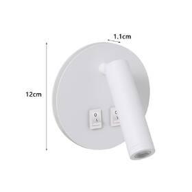 Nástěnné svítidlo IMMAX GOAL LED, 2 vypínače, 6W bílé

 obrázek produktu 2 z 8