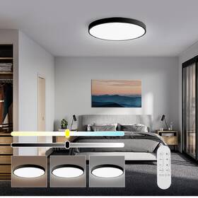Stropní svítidlo IMMAX NEO LITE SEMPLICI SMART, 50cm, 48W, 3468 lm, s podporou BEACON, Wi-Fi, TUYA černé

 obrázek produktu 6 z 8