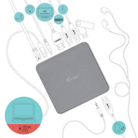 Dokovací stanice i-tec USB-C Metal 4K + Power Adapter 100W 

 obrázek produktu 3 z 7