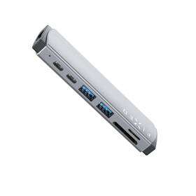 USB Hub FIXED USB-C/HDMI, 2x USB 3.2, USB-C, USB-C PD 87W, SD, Micro SD pro MacBooky šedý

 obrázek produktu 2 z 6