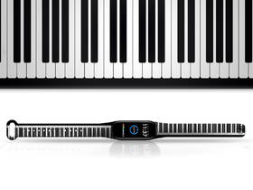 Řemínek Mi-Band na Xiaomi Mi Band 3/4 - motiv Klávesy, bílý 

 obrázek produktu 1 z 3