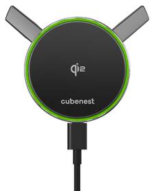 Držák na mobil Cubenest SQ1C0 s nabíjením Qi2, do mřížky černý

 obrázek produktu 5 z 15