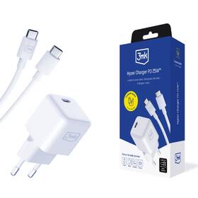 Nabíječka do sítě 3mk Hyper USB-C 25W PD + USB-C kabel bílá

 obrázek produktu 12 z 12