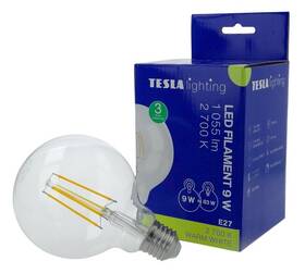 Žárovka LED Tesla Lightning filament GLOBE, E27, 9W, teplá bílá 

 obrázek produktu 2 z 3