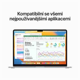 Notebook Apple MacBook Air 15" M2 10-GPU 8GB 512GB - Silver CZ 

 obrázek produktu 6 z 11