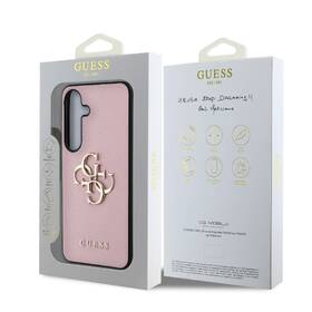 Kryt na mobil Guess PU Grained 4G Metal Logo na Samsung Galaxy S25 růžový

 obrázek produktu 6 z 6