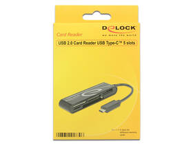 Čtečka paměťových karet DeLock USB-C/SD, micro SD, xD, MS, CF černá

 obrázek produktu 1 z 1