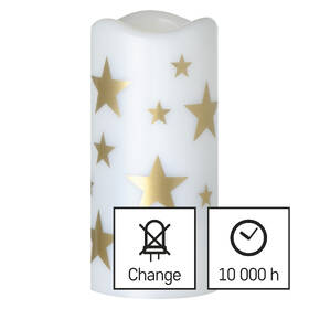 Dekorativní LED projektor EMOS hvězdičky, 3x AAA, vnitřní, teplá bílá 

 obrázek produktu 1 z 6