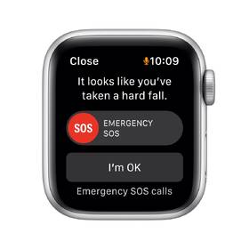 Chytré hodinky Apple GPS, 40mm pouzdro ze střírbného hliníku - platinový / černý sportovní řemínek 

 obrázek produktu 4 z 5