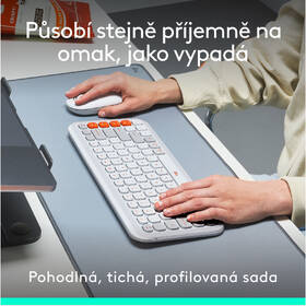 Klávesnice s myší Logitech POP ICON, US layout bílá

 obrázek produktu 3 z 10