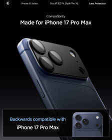 Ochranné sklo čočky fotoaparátu Spigen tR EZ Fit Optik Pro XL na Apple iPhone 17 Pro Max černé

 obrázek produktu 11 z 15