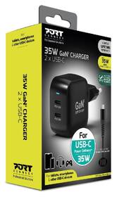 Nabíječka do sítě PORT CONNECT GaN2 35W, 2x USB-C PD černý

 obrázek produktu 9 z 9