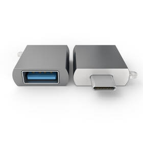 Redukce Satechi USB 3.0/USB-C šedá barva
