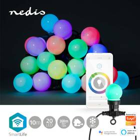 Party osvětlení Nedis SmartLife LED, Wi-Fi, RGB, 20 LED, 10 m, Android / IOS 

 obrázek produktu 1 z 7